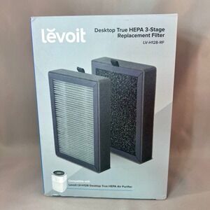 Levoit LV-H128-RF Desktop Air Purifier Replacement Filter 2-Pack White Like New